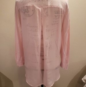 Banana Republic light pink sheet back top